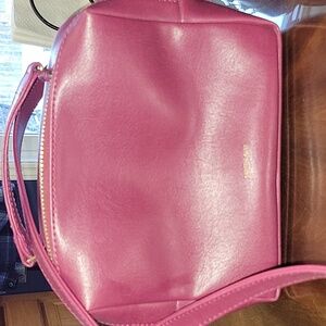 Matt & Nat Purpley Burgundy Handbag With cross-body Strap